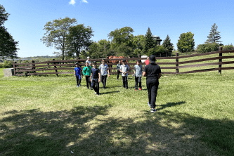 boys trip to the farm